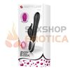 Vibrador con estimulador de clitoris, carga USB y cabeza INFLABLE